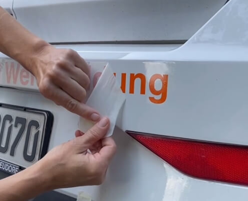 Fahrzeugbeschriftung